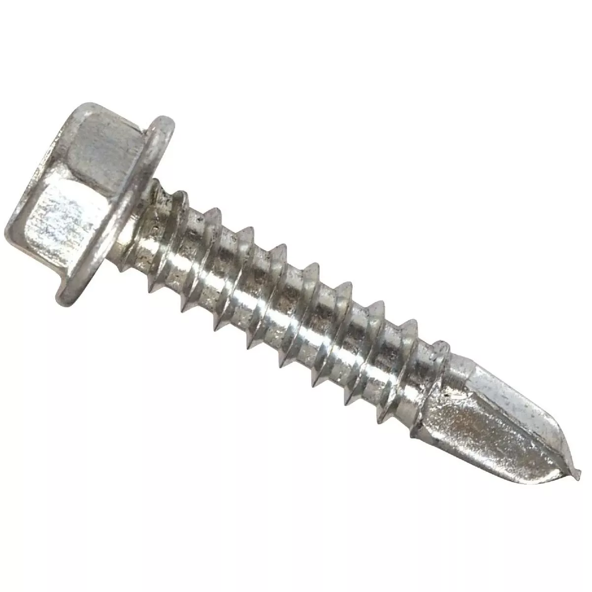 #10 - 16 X 1-1/2 In. Hex Washer Head Self-drilling Sheet Metal Screw (100 Ct.)