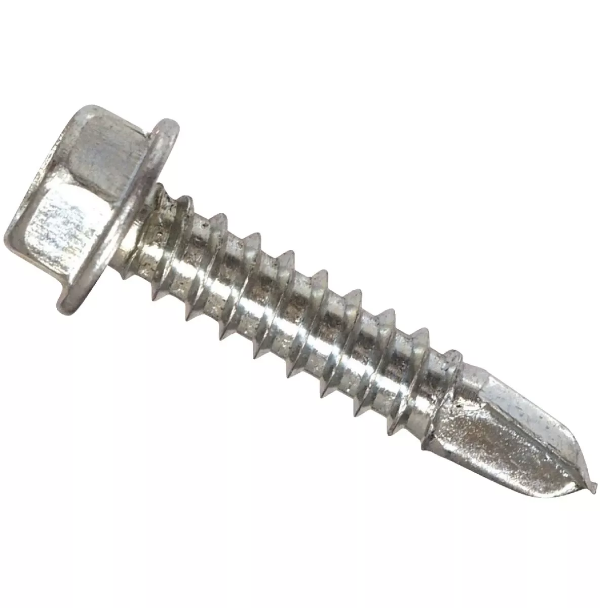 #10 - 16 X 1-1/4 In. Hex Washer Head Self-drilling Sheet Metal Screw (100 Ct.)