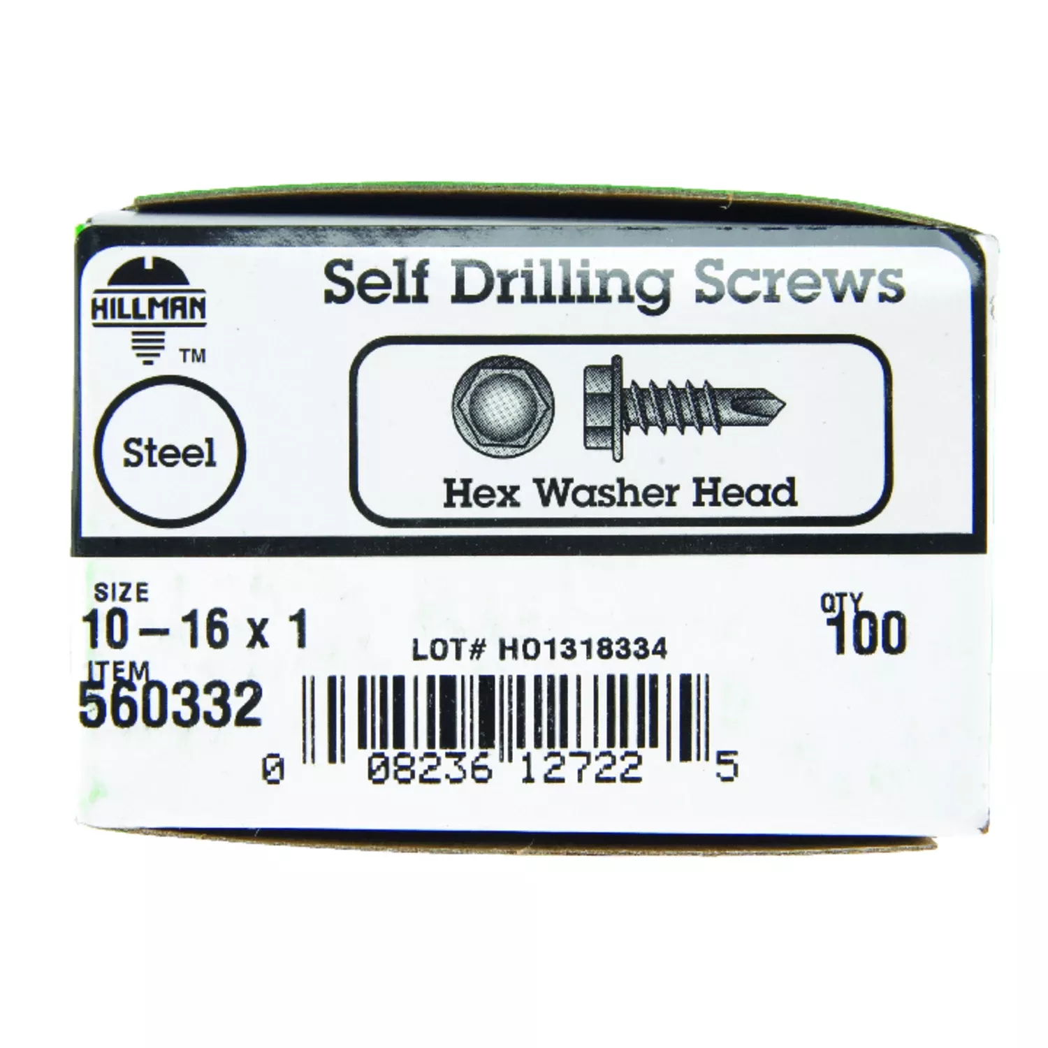 #10 - 16 X 1 In. Hex Washer Head Self-drilling Sheet Metal Screw (100-count)
