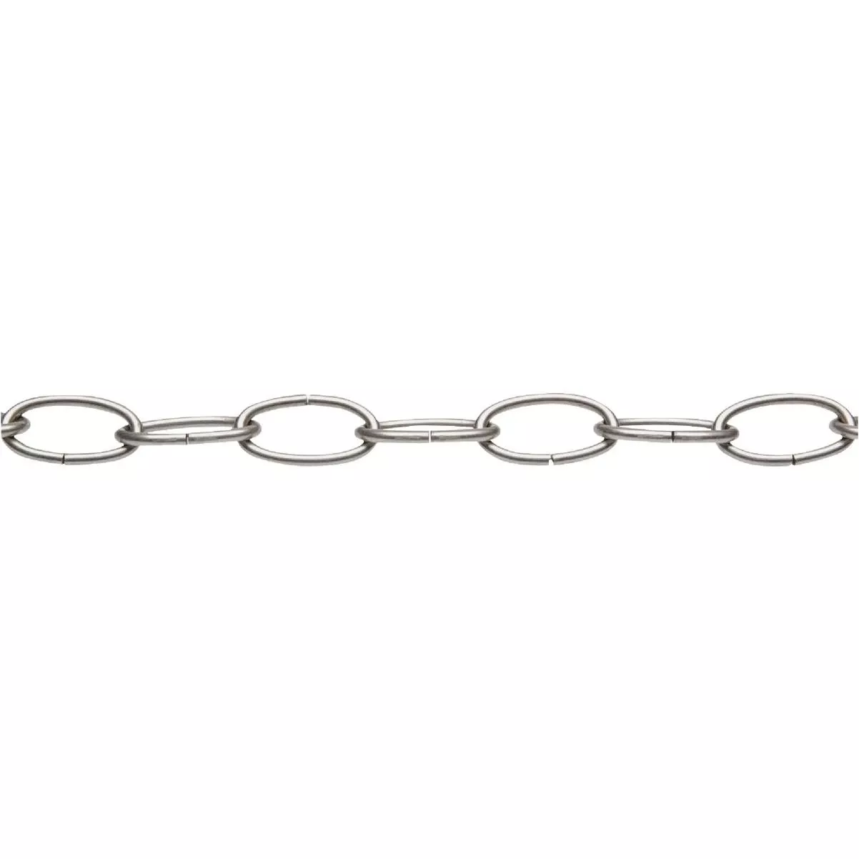 #10 40 Ft. Brushed Nickel Finished Metal Craft Chain