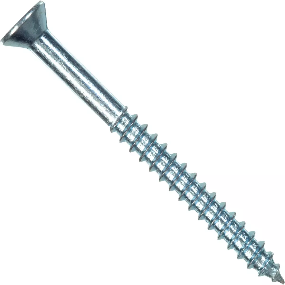 #10 X 2-1/2 In. Flat Head Phillips Zinc Wood Screw (100-count)