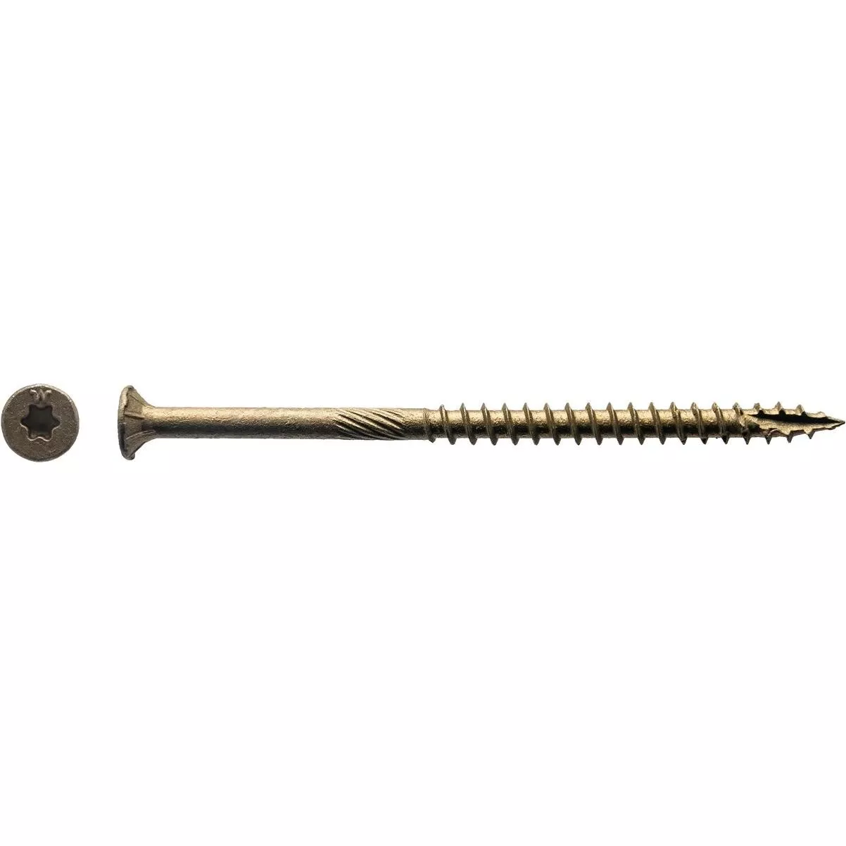 #10 X 3-1/2 In. Bronze Flat Head Wood Screw (54-count, 1 Lb.)