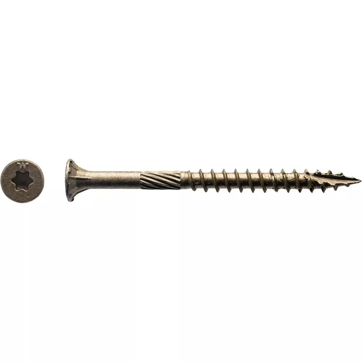 #10 X 3 In. Bronze Flat Head Wood Screw (64-count, 1 Lb.)