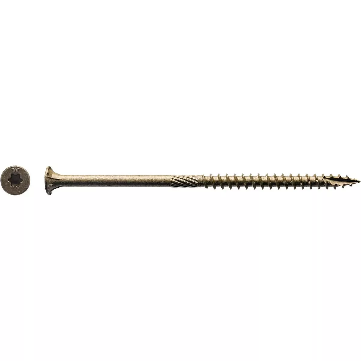 #10 X 4 In. Bronze Flat Head Wood Screw (48-count, 1 Lb.)