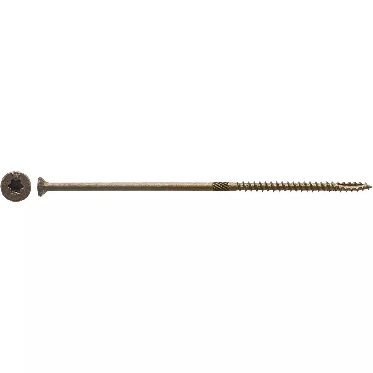 #10 X 6 In. Bronze Flat Head Wood Screw (32-count, 1 Lb.)