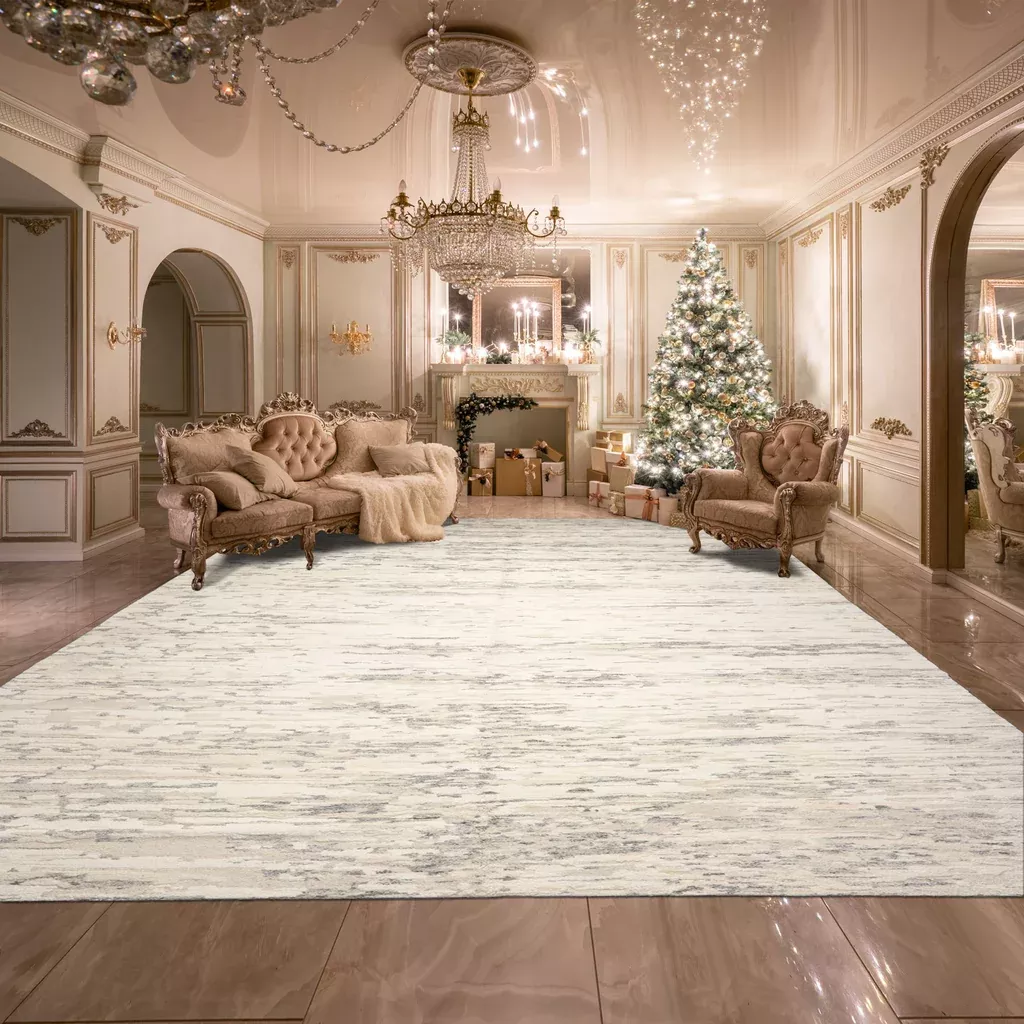 10'x16' Ivory, Beige Color Hand Knotted Sherpa Wool Traditional Oriental Area Rug