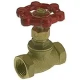 #105-003 1/2 Inch Brass Threaded Stop Valve