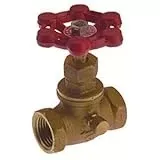 #105-103 1/2 Inch Brass Threaded Stop & Waste Valve