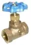 #105-104 3/4 Inch Brass Threaded Stop & Waste Valve