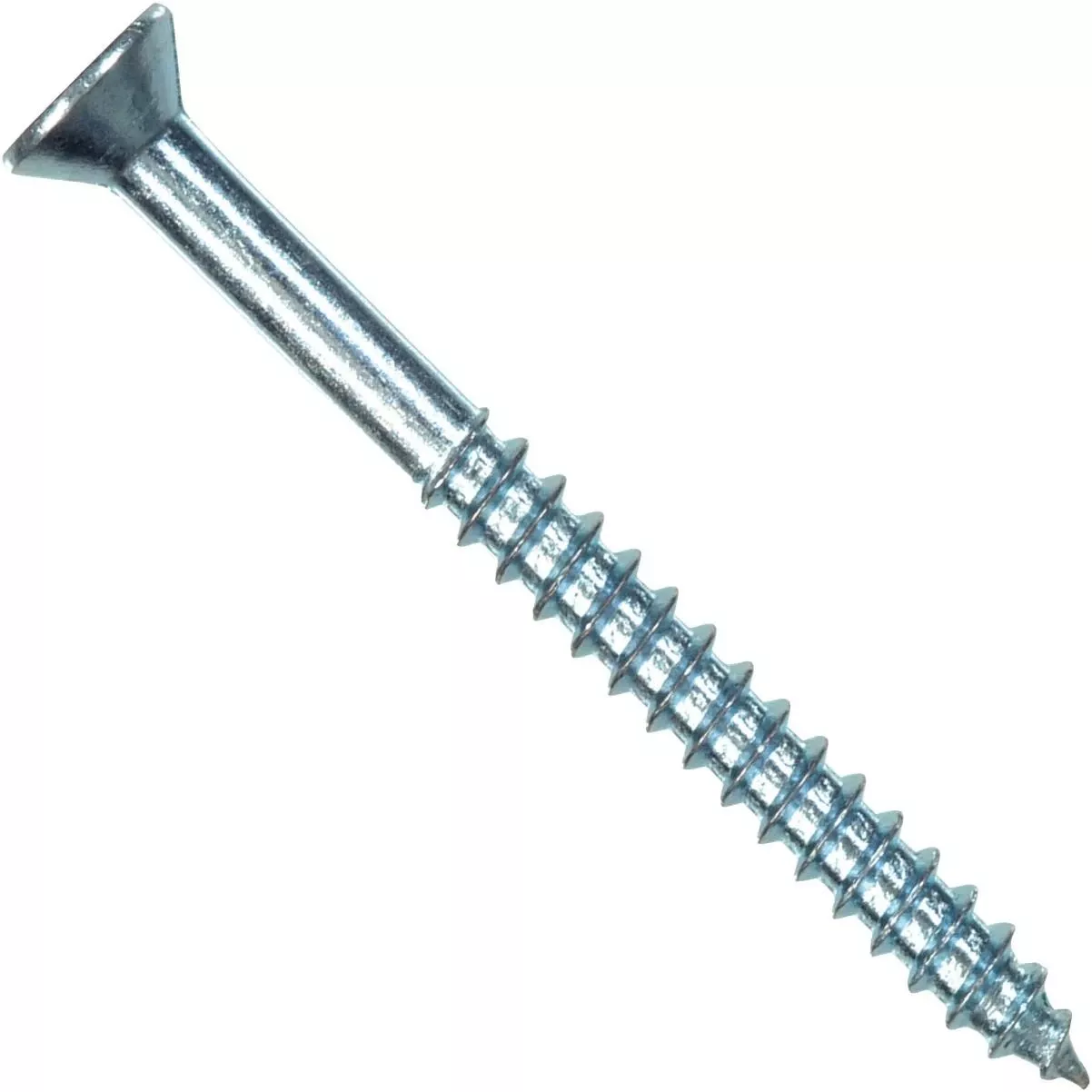 #12 X 1-1/2 In. Flat Head Phillips Zinc Wood Screw (100-count)
