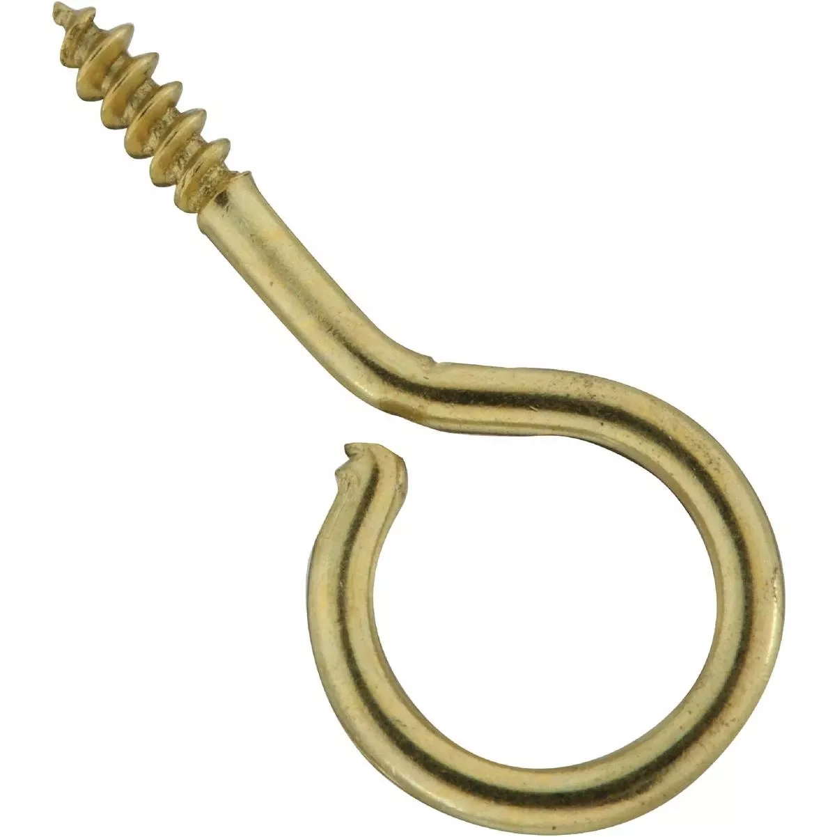 #14 Brass Large Screw Eye (6-count)