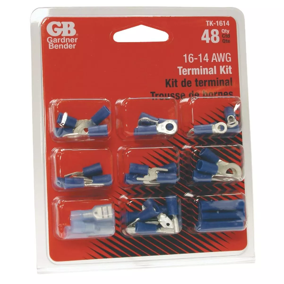 14 To 16 Awg 48 Pieces Wire Terminal Kit
