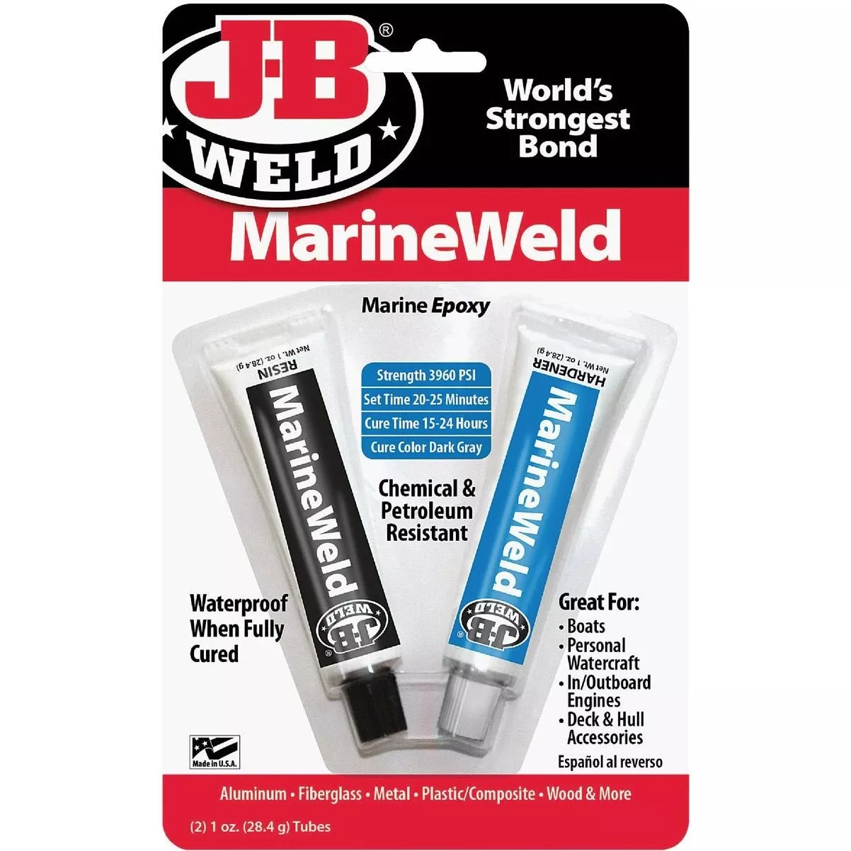 (2) 1 Oz. Marineweld Epoxy