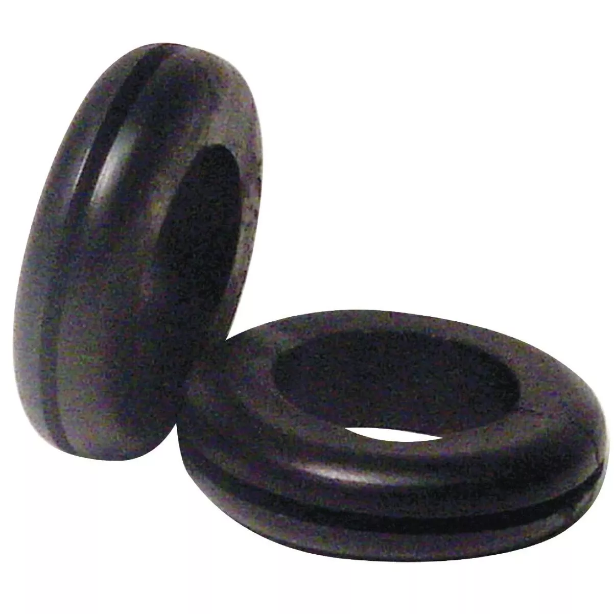 3/4 In. Flexible Black Vinyl Wire Insulation Or Cording Grommet (3-pack)