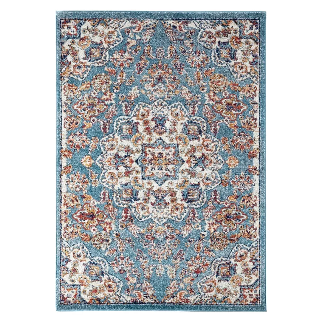 Alexandria Power-Loomed Medallion Area Rug – Stylish, Durable, and Easy-Care for Any Room