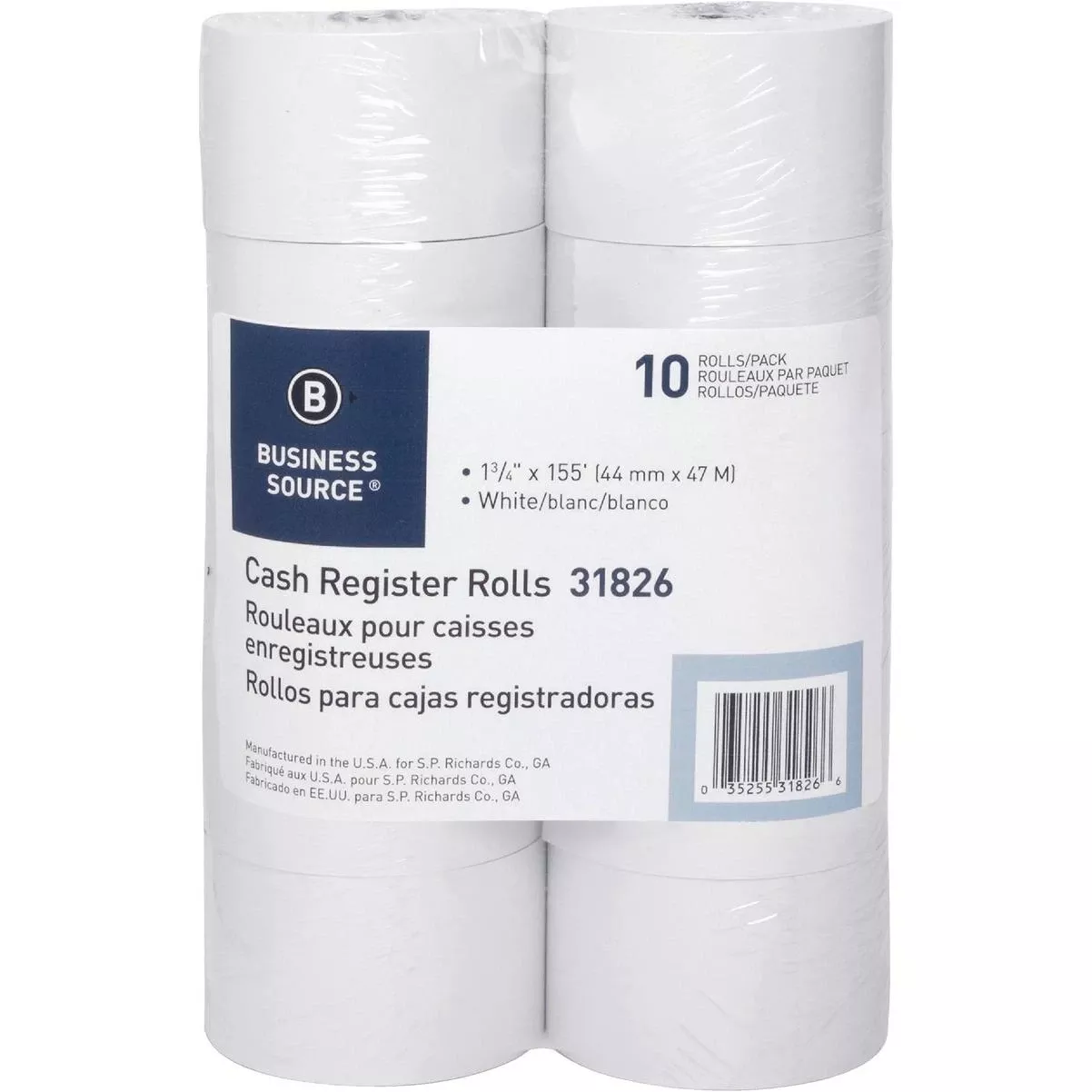 , Bond Receipt Roll, 44mm X 150' (10-pack)