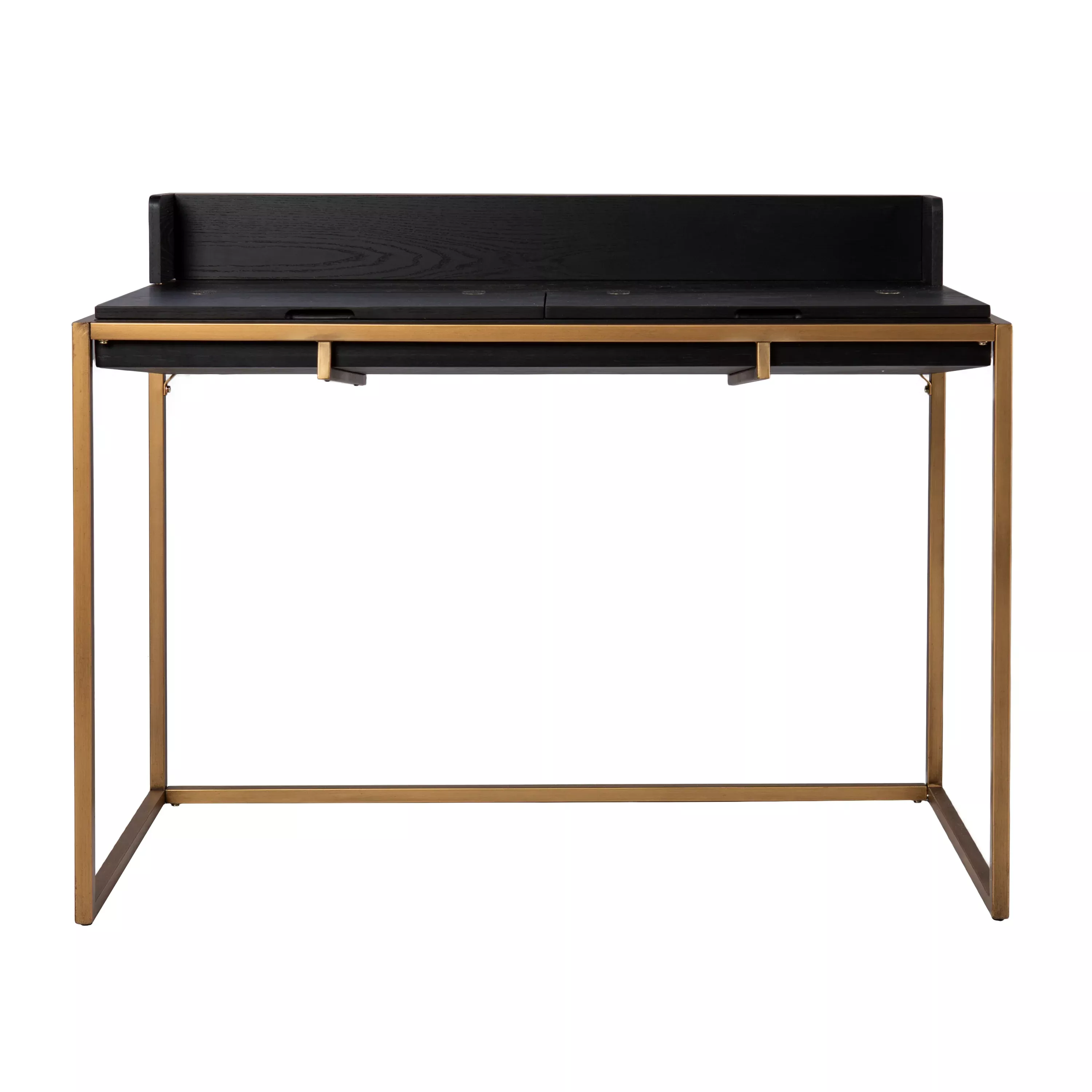 Caldlin Modern Flip-Top Desk with Stylish Storage Compartment for Home Office & Living Room