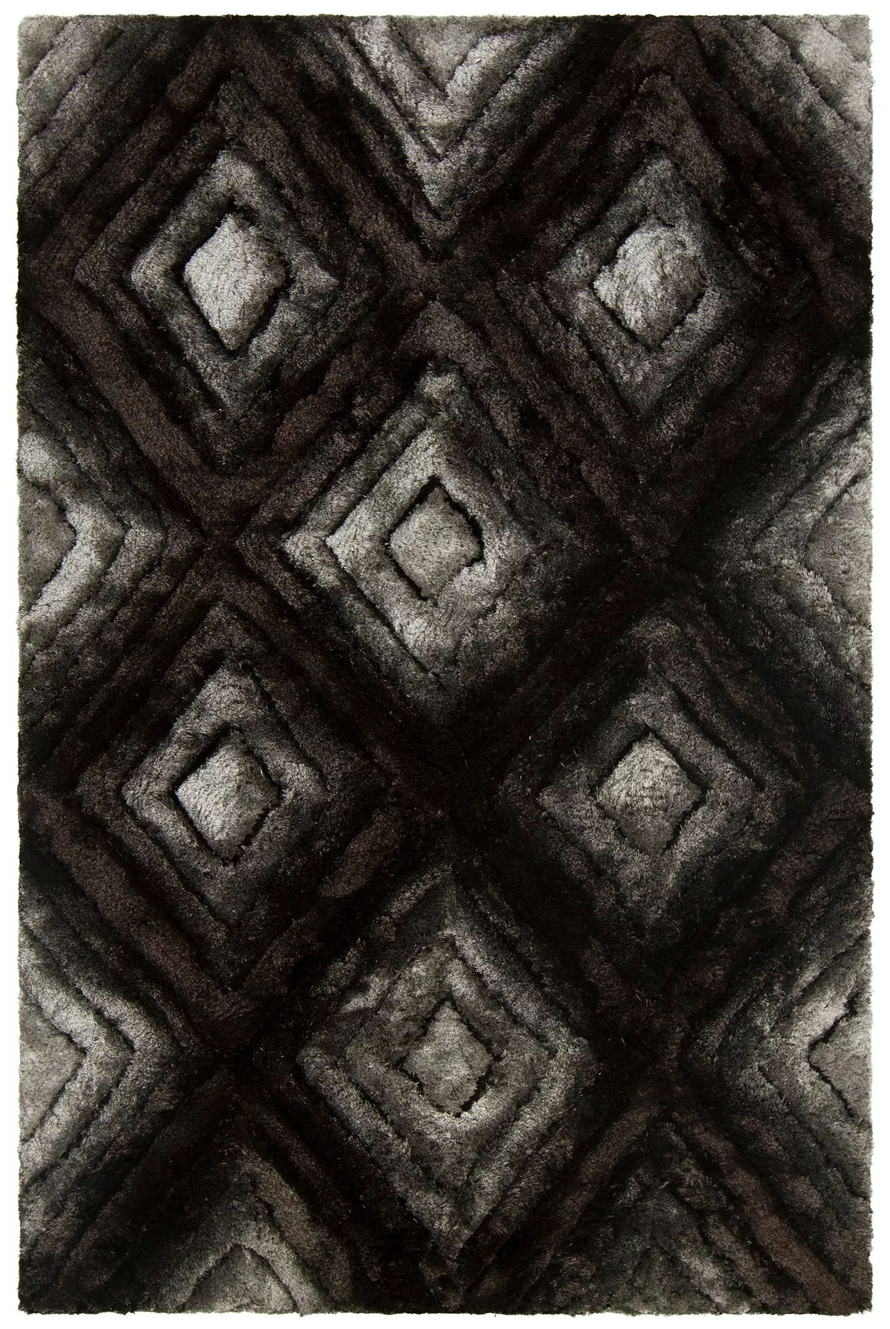 Flemish Hand-Woven Contemporary Shag Rug - Luxurious 100% Polyester for Stylish Interior Décor