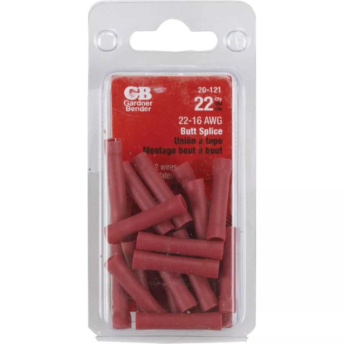 Gardner Bender 22 Awg To 16 Awg Red Butt Splice (22-pack)