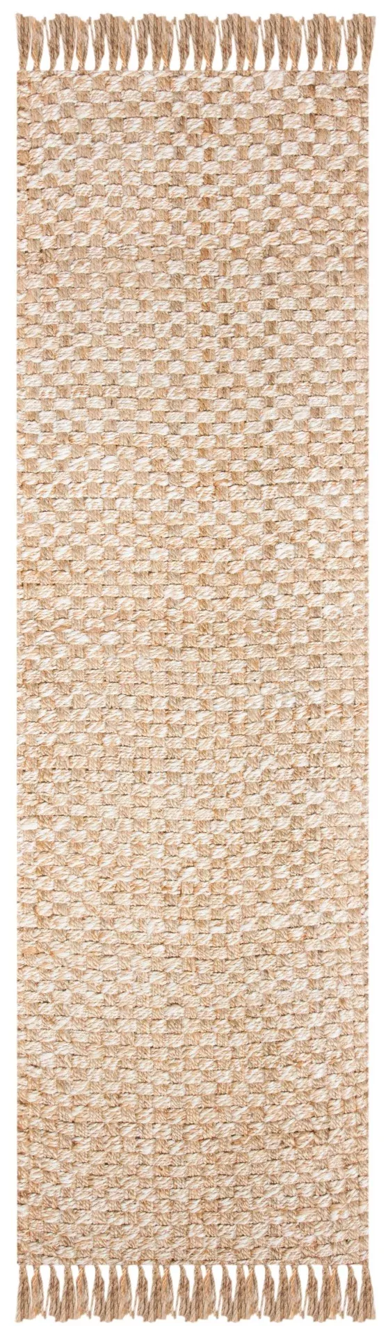Natural Flat Weave Rug - Elegant Rectangle Design Crafted with Jute, Wool & Cotton for Timeless Style