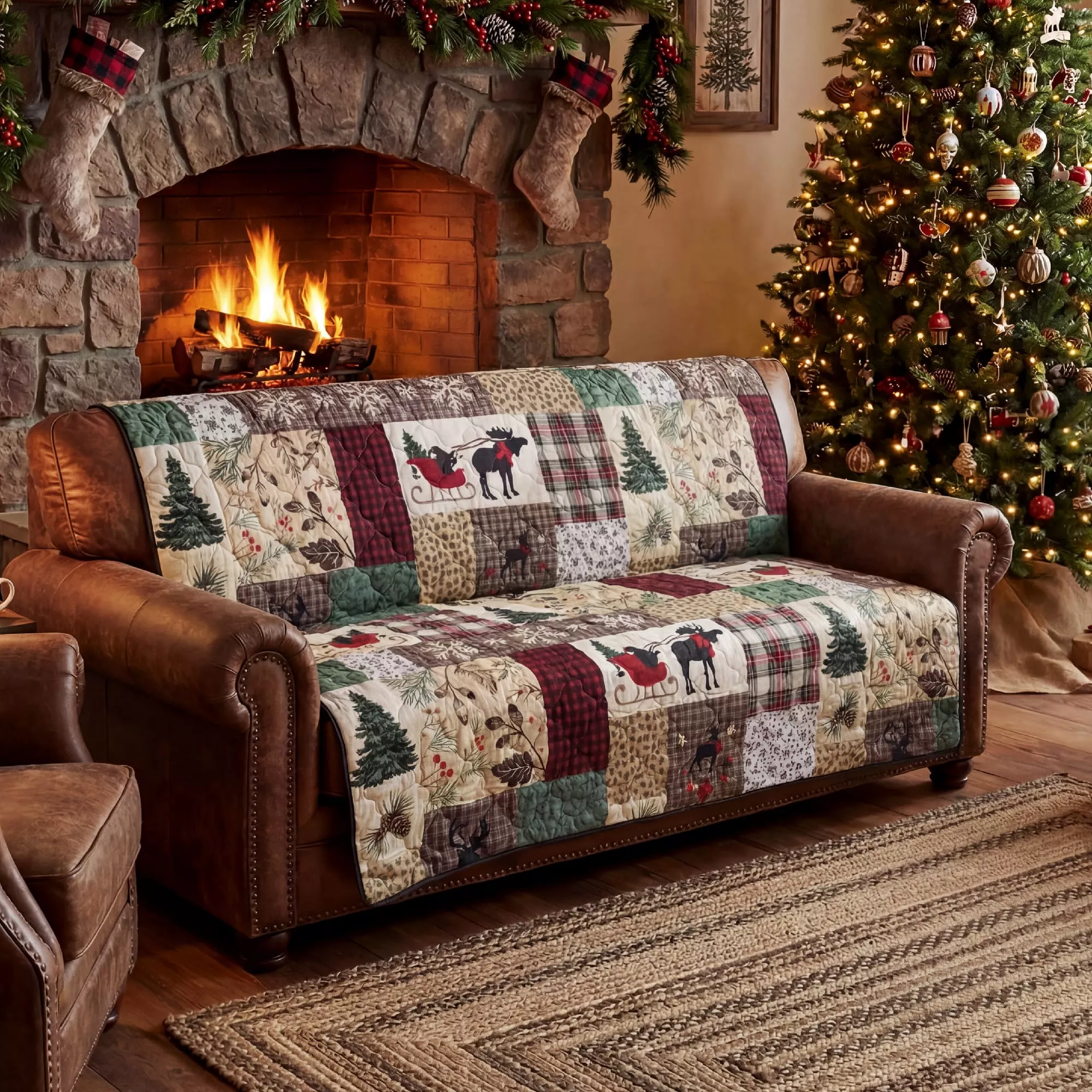 'Tis The Season Oversized Sofa Cover