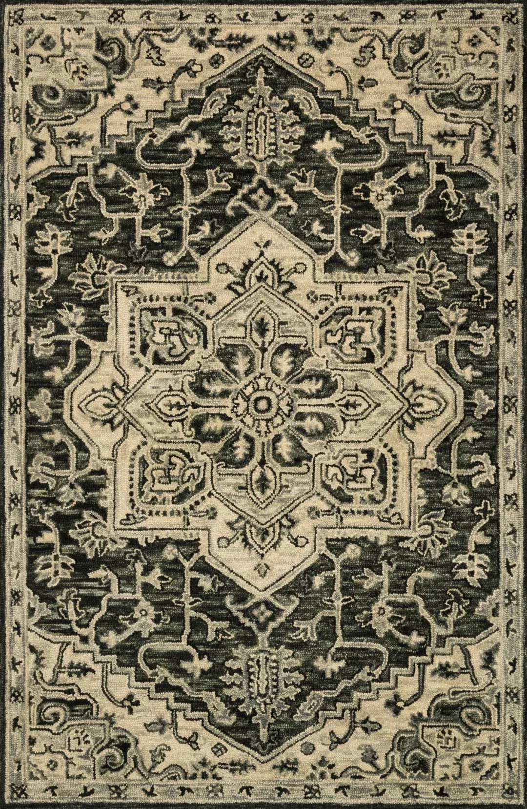 Victoria Collection 100% Wool Hooked Traditional Rug - Elegant Design for Timeless Home Décor