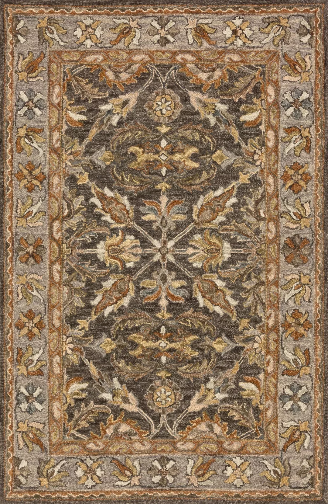 Victoria Traditional 100% Wool Hooked Rug with Textured Design for Elegant Home Décor Solutions