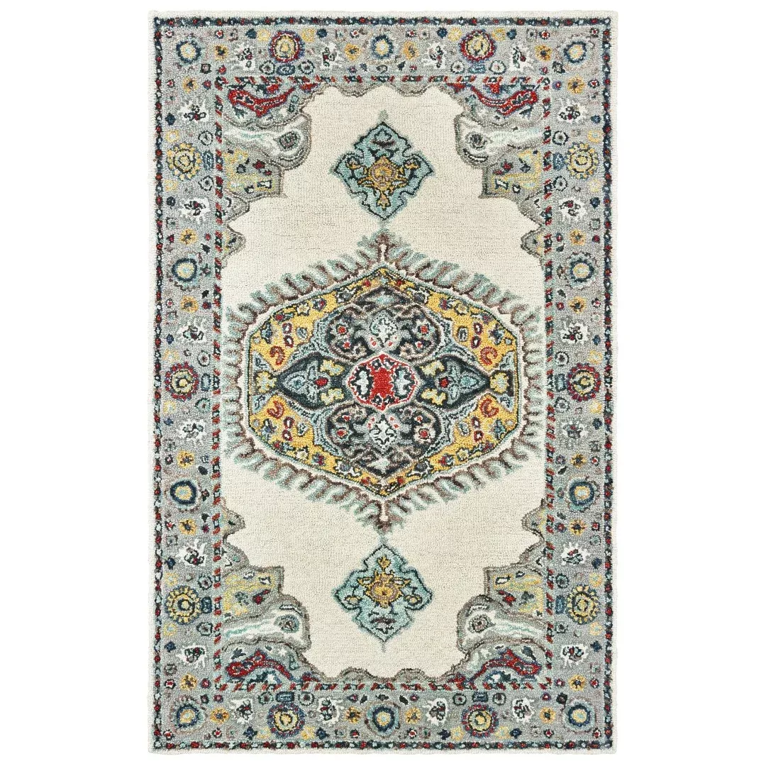 Zahra Bohemian Wool Indoor Area Rug with Cozy Charm and Vibrant Colors for Stylish Home Décor