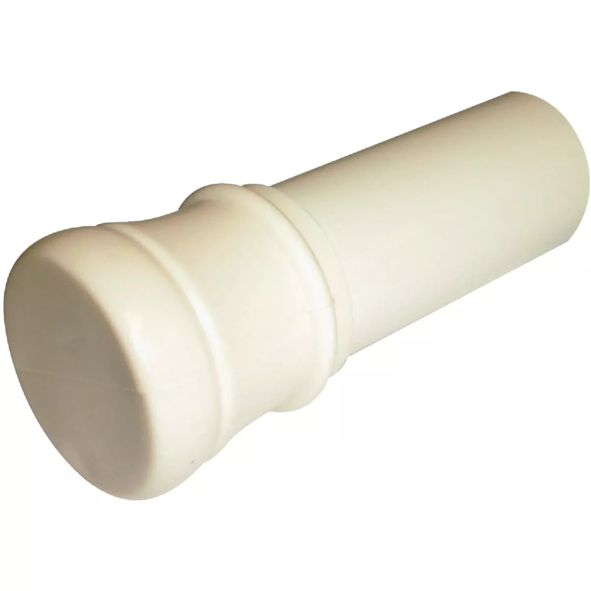 Zenna Home Straight 34-1/2 In. To 60 In. Adjustable Tension Shower Rod In Bone