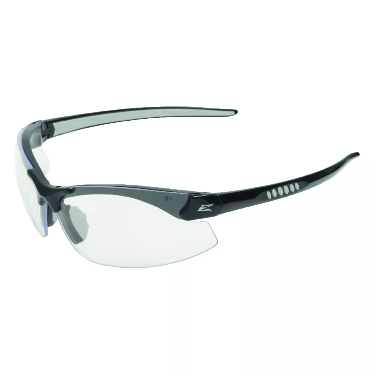 Zorge G2 Gloss Black Frame Safety Glasses Clear Lenses Model Dz111-g2