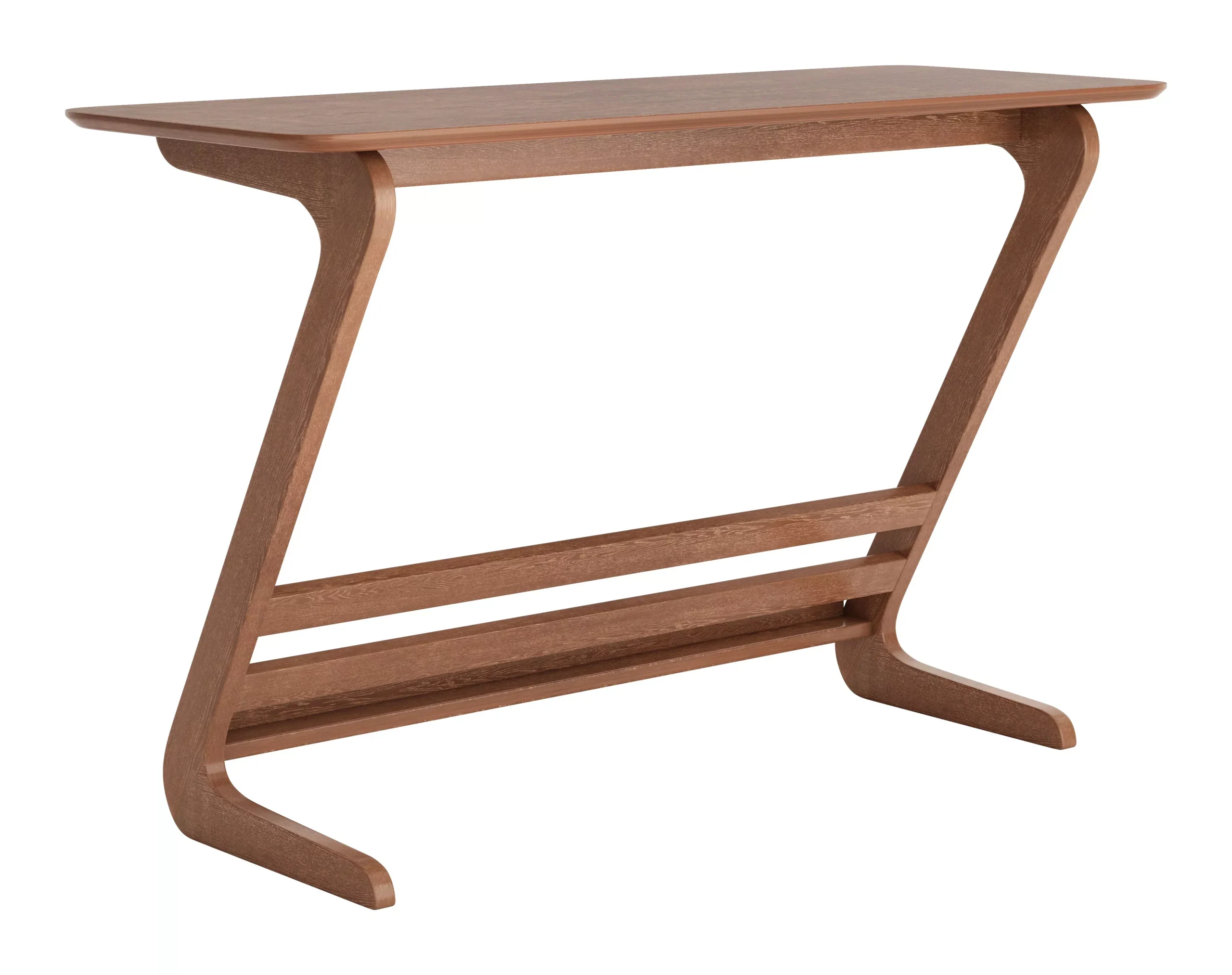 Zoroastria Scandinavian Commercial Grade Desk with Solid Rubberwood Legs for Modern Workspaces