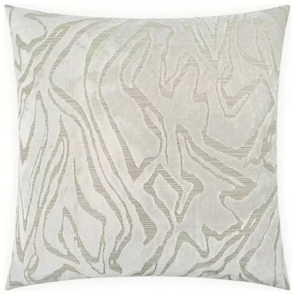 Zuniga Bone White Throw Pillow With Insert